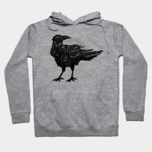 Hand Drawn Crow Hoodie